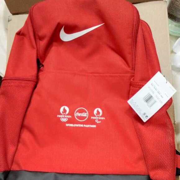 NIKE PARIS 2024 RED COCACOLA OLYMPIC BOOKBAG - Picture 1 of 6